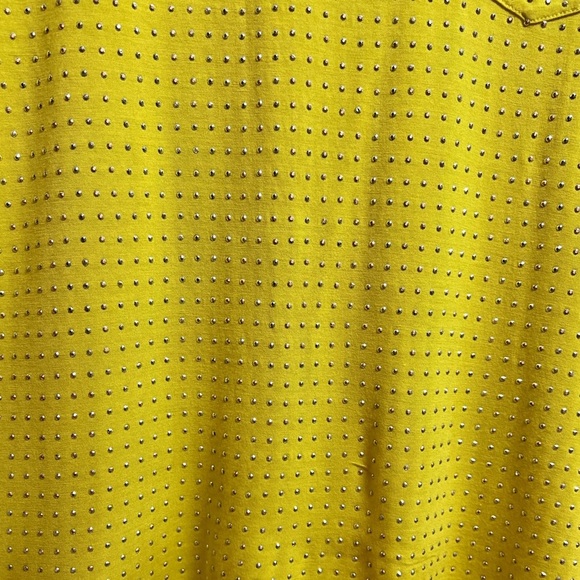 INC Yellow Studded Tank Top with Front Pocket-Size XL.fits large size perfectly - Picture 5 of 7